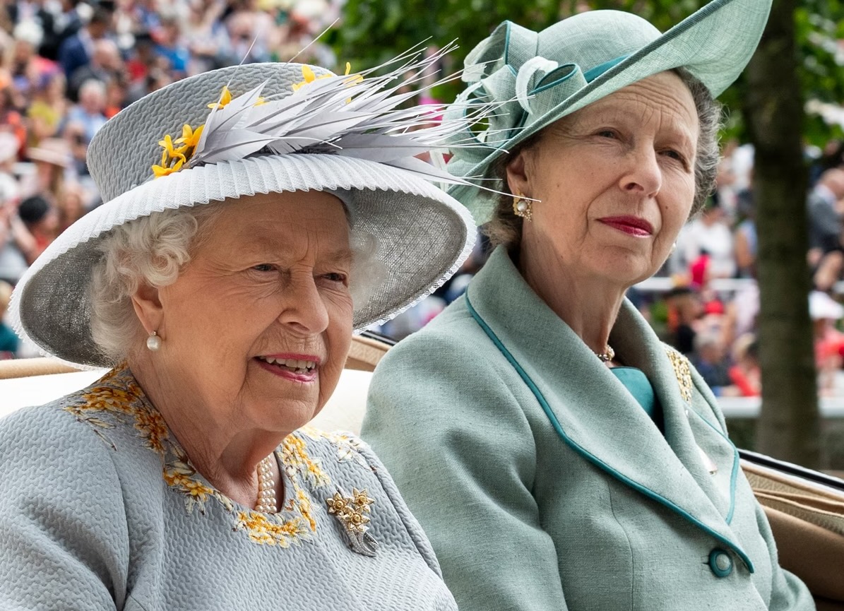 HM Queen Elizabeth II and HRH Princess Anne