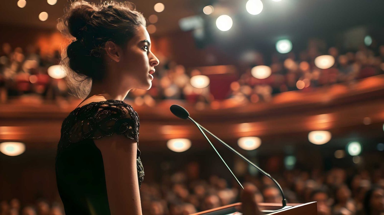 Young Women Speaking